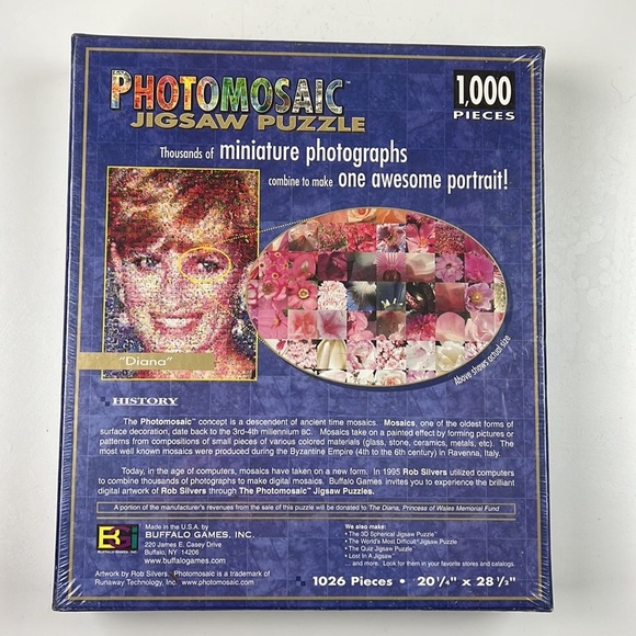 Lady Diana PhotoMosaic  Jigsaw Puzzle - Picture 4 of 5